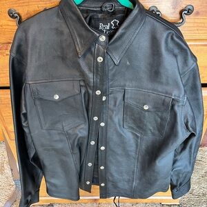 Real Leather Black Jacket for Men